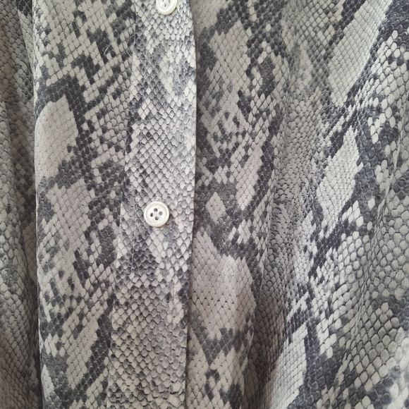 Frame Womens Snake Print Silk Sleeveless Mini Dress. Size S - Picture 4 of 8